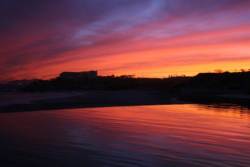 hermoso atardecer en cabo san lucas