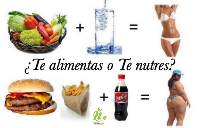 Y tu, ¿Te alimentas, o te nutres? ...Interesante pregunta